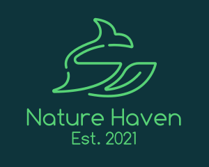 Whale Leaf Nature Wilderness logo