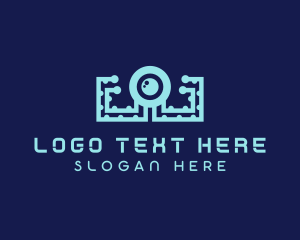 Lens - Lens Tech Octopus logo design