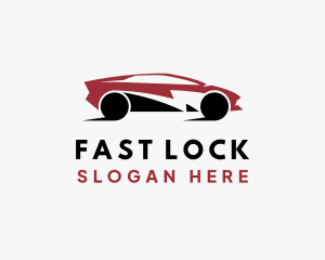 Lightning Fast Car logo design