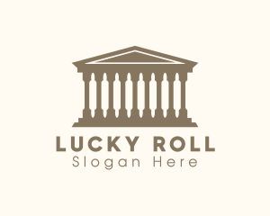 Rolling Pin Pantheon Temple logo design