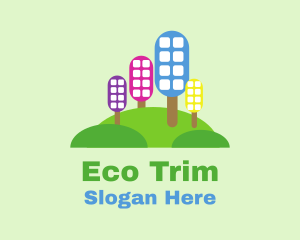 Eco City Skyline logo design