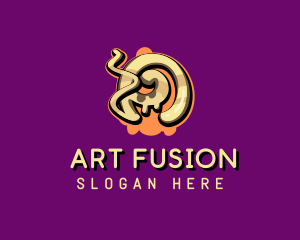 Graffiti Art Letter A logo