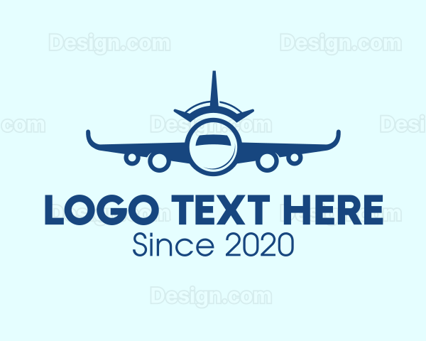 Travel Airplane Crown Logo