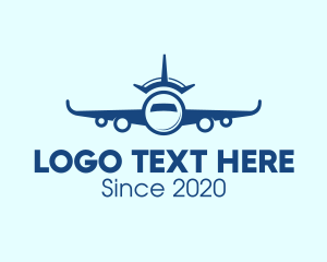 Travel Airplane Crown logo