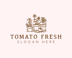 Gardening Tomato Landscaping logo design