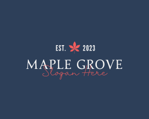 Fashion Business Maple logo design