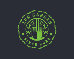 Gardening Shovel Plant logo design