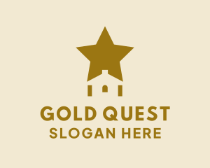 Gold Star Real Estate logo design