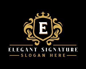 Elegant Royal Crest logo design