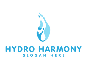 Abstract Water Droplet logo