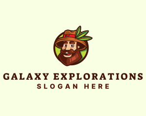 Farmer Explore Beard Guy logo design