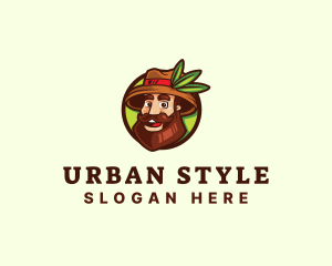 Farmer Explore Beard Guy logo