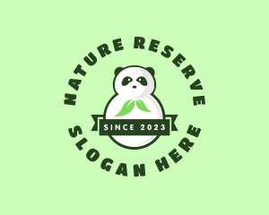 Nature Panda Leaf logo design