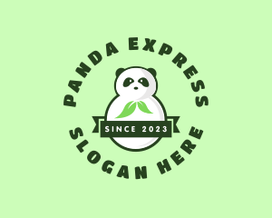 Nature Panda Leaf logo design