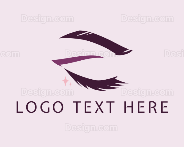 Purple Glam Eyelashes Logo