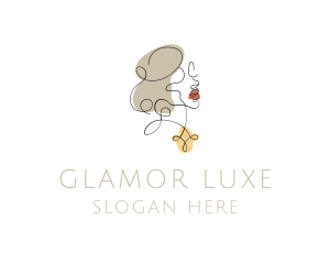 Glamorous Beauty Jewelry  logo design