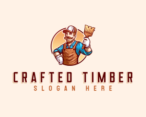 Handyman Painter Worker logo design