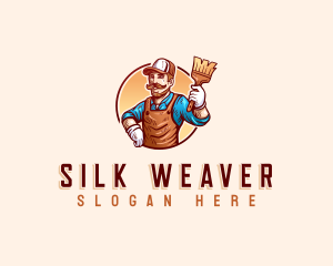 Handyman Painter Worker logo design