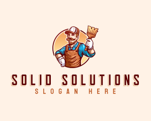 Handyman Painter Worker logo design