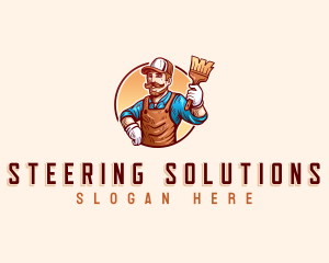 Handyman Painter Worker logo design