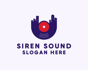 City Vinyl Sound logo design