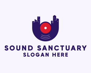 City Vinyl Sound logo design