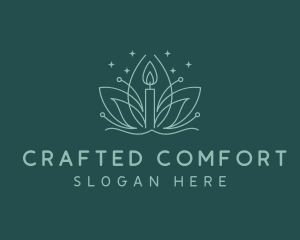 Lotus Wellness Candle logo design