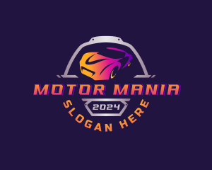 Motorsports Racing Car logo design