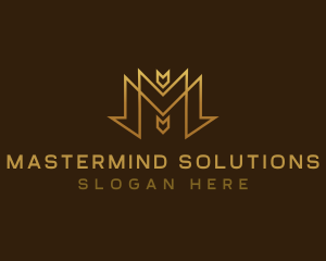 Premium Business Letter M logo design