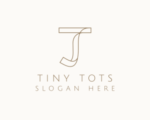 Apparel Tailor Letter T logo design