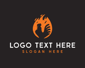 Flaming Hot Chicken logo design