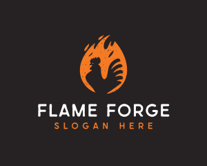 Flaming Hot Chicken logo design