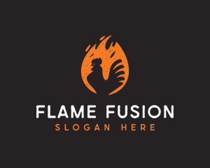 Flaming Hot Chicken logo design