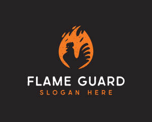 Flaming Hot Chicken logo design