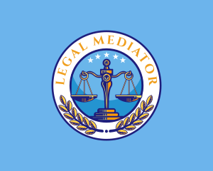 Attorney Law Scales logo design