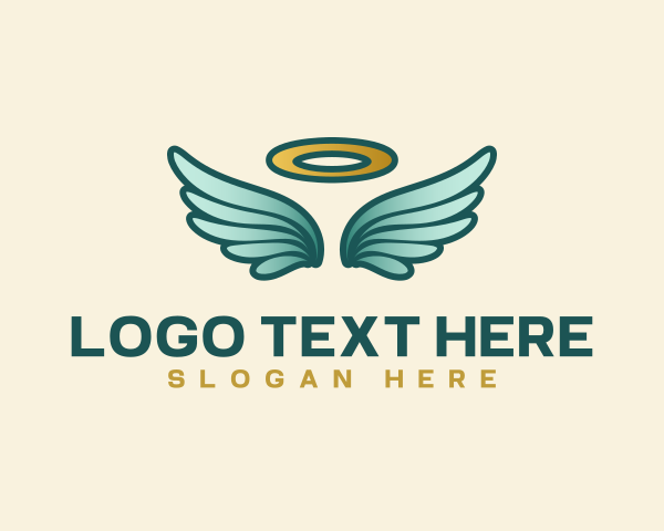 Winged logo example 1