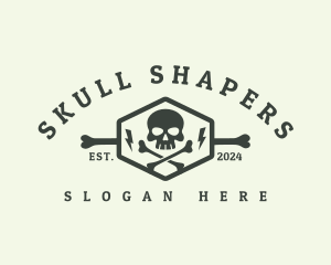 Skeleton Skull Crossbones logo