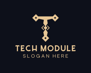 Tech Tool Letter T logo design