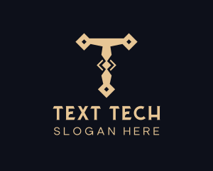 Tech Tool Letter T logo design