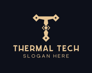 Tech Tool Letter T logo design