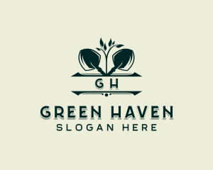 Garden Shovel Landscaping logo design