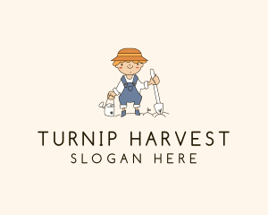 Harvest Gardening Farmer logo design