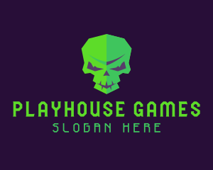 Skull Video Game logo design