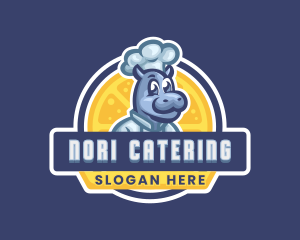 Smiling Hippo Catering logo design