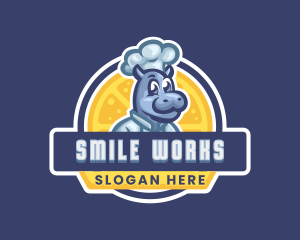 Smiling Hippo Catering logo design