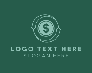 Dollar Coin Dollar logo design