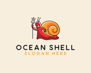 Demon Shell Snail logo design