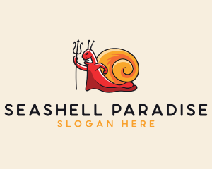 Demon Shell Snail logo design