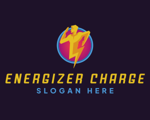 Lightning Human Power logo design