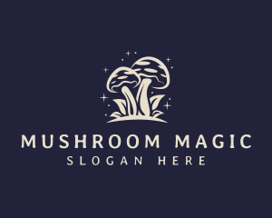 Mushroom Fungi Mycelium logo design